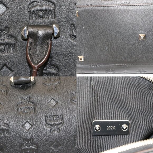 MCM Calfskin Ottomar Monogram Essential Boston Bag - Picture 14 of 15